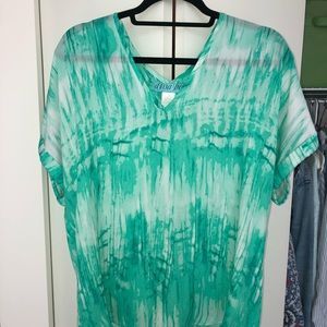 Flowly green tie-dye shirt from Francesca’s